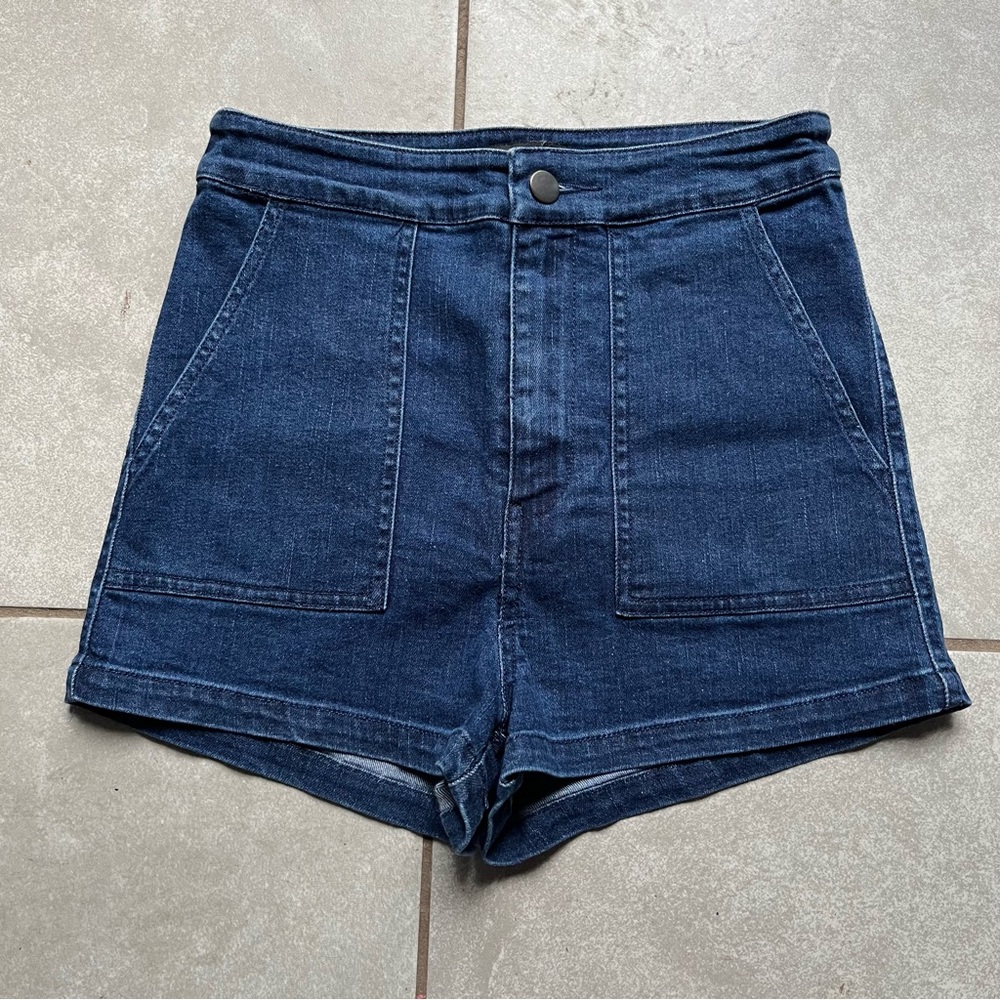Retro Ultra High Rise Jean Shorts